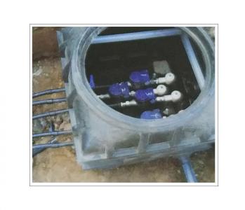PE自控水表井实装图-焊接支管